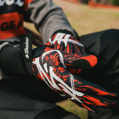 Shadow Conspire Gloves - Red Tie Dye